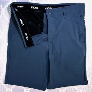 DKNY Shorts Mens 29 Slate Blue Stretch Chino NWT